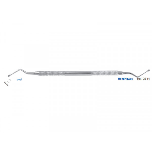 Ложка кюретажная овальная Hemingway, 2,0 мм, HLW Dental Instruments (Германия)