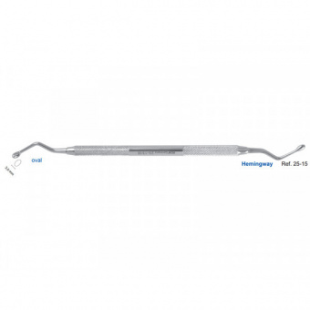 Ложка кюретажная овальная Hemingway, 3,0 мм, HLW Dental Instruments (Германия)