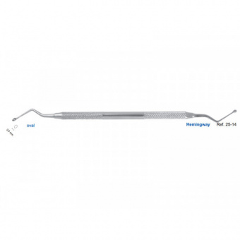 Ложка кюретажная овальная Hemingway, 2,0 мм, HLW Dental Instruments (Германия)